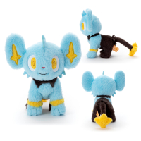 Officiële Pokemon knuffel Shinx KutaKutaTatta 25cm lang Takara tomy (Small)